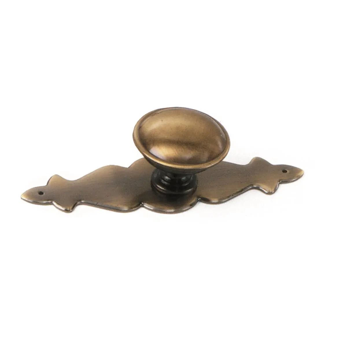 212 MAIN Vintage 4x1 in. Door Backplate - Antique Brass Hardware Accessory, Decorative Stop, Door Hardware Component
