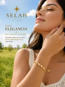 Selah Luxe Elegancia Gold-Plated Statement Bracelet