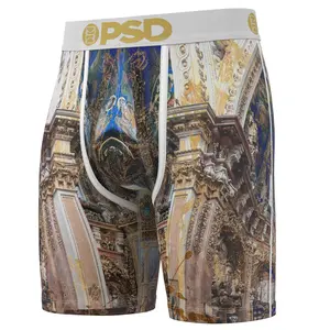 PSD Mens Divinity Boxer Brief - Standard Length 7 Inch Inseam, Soft and Breathable Poly Blend Fabric