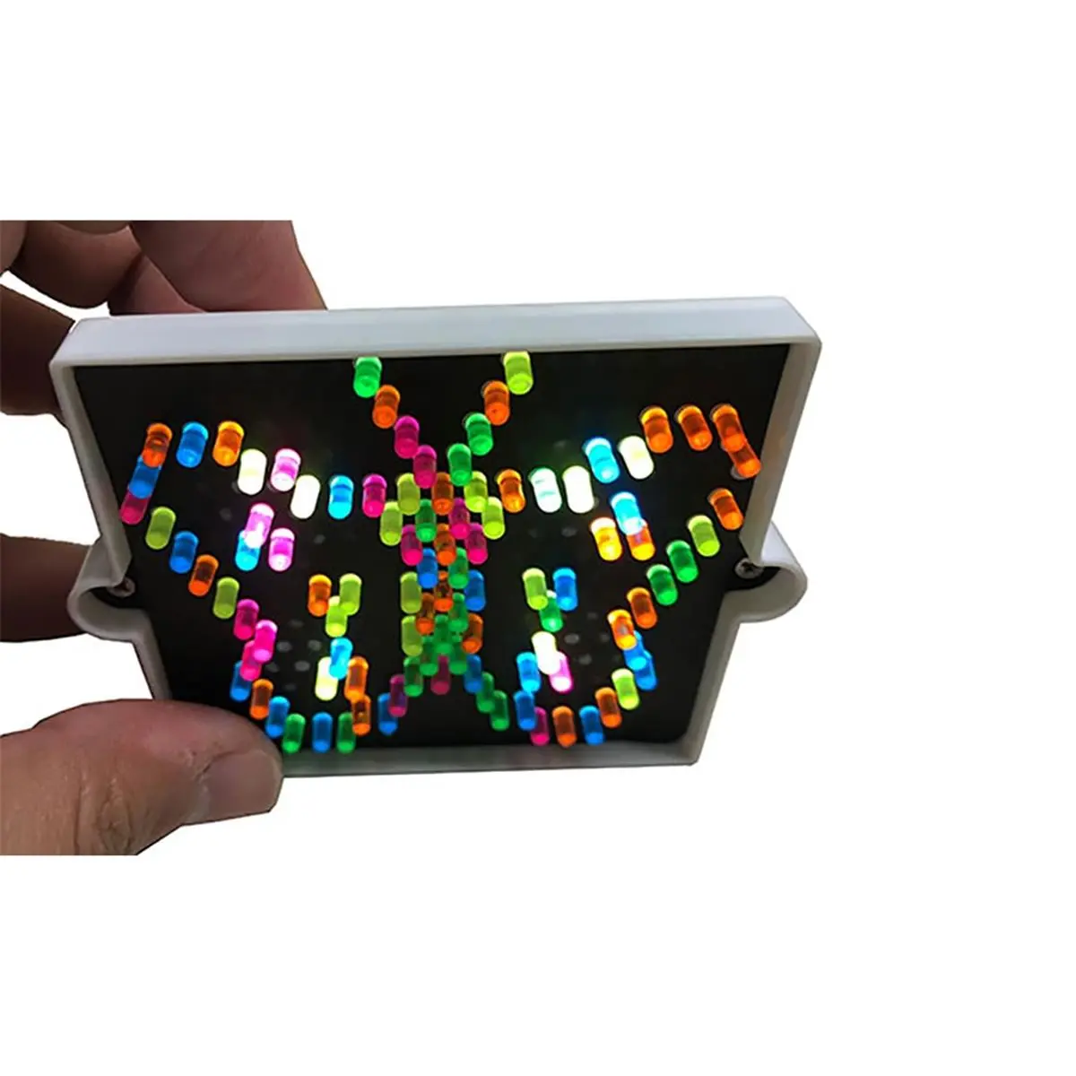 212 MAIN World's Smallest Lite-Brite, LED Light Backlit Box with Colorful Pegs, Compact Creative Play Toy for Ages 5+ (Includes Lights) - Farm Animal & Poultry Pet Supply Accessory