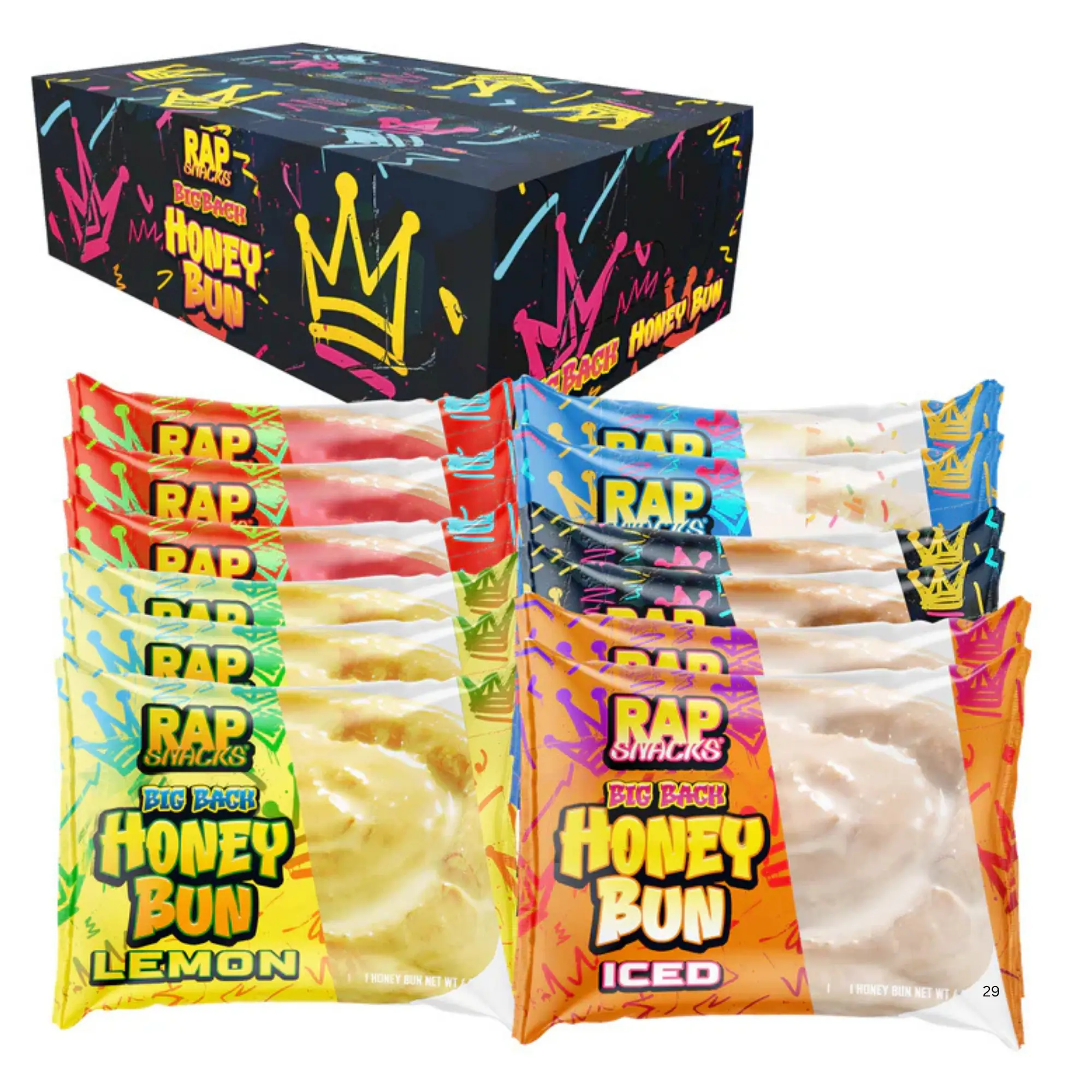 Rap Snacks Big Back Honey Buns Variety Pack (12 Pack) Rap Snacks Big Back Honey Buns Variety Pack (12 Pack)