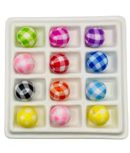 Bubblegum Bead Collection Swirls Glitter Plaids & Shimmer Mixes for Fun DIY Crafts Assorted Colors and Patterns