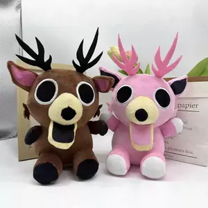 Forest 99 Nights Scary Game Plush Toy Deer Mouth Opening Doll, Soft Stuffed Animal for Kids, Perfect Gift for Halloween
