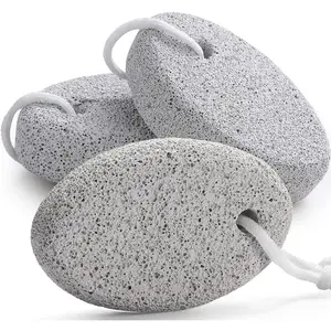 Natural Pumice Stone for Feet,  3-Pack Lava Pedicure Tools Hard Skin Callus Remover for Feet and Hands - Natural Foot File Exfoliation to Remove Dead Skin, Heels, Elbows, Hands