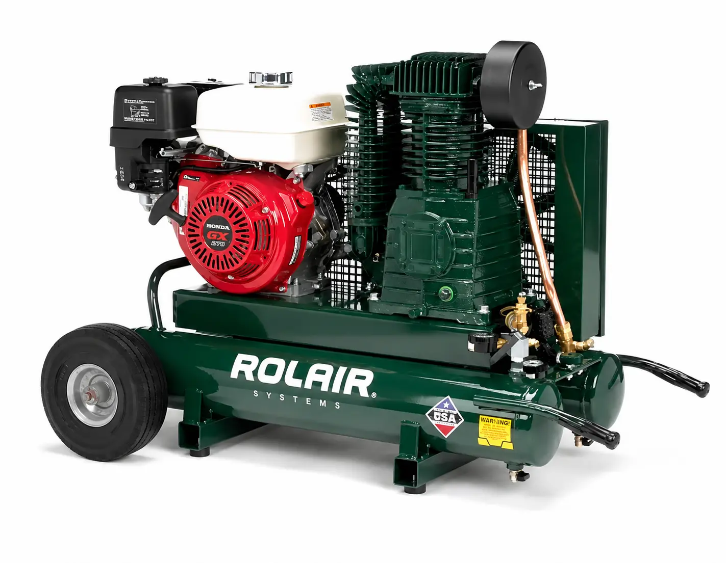 Compresor a Gas de Alto Flujo Rolair 9 HP -  (Industrial)