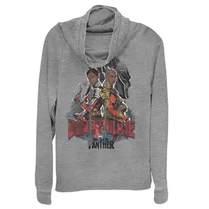 Juniors Womens Marvel Black Panther 2018 Dora Milaje Cowl Neck Sweatshirt