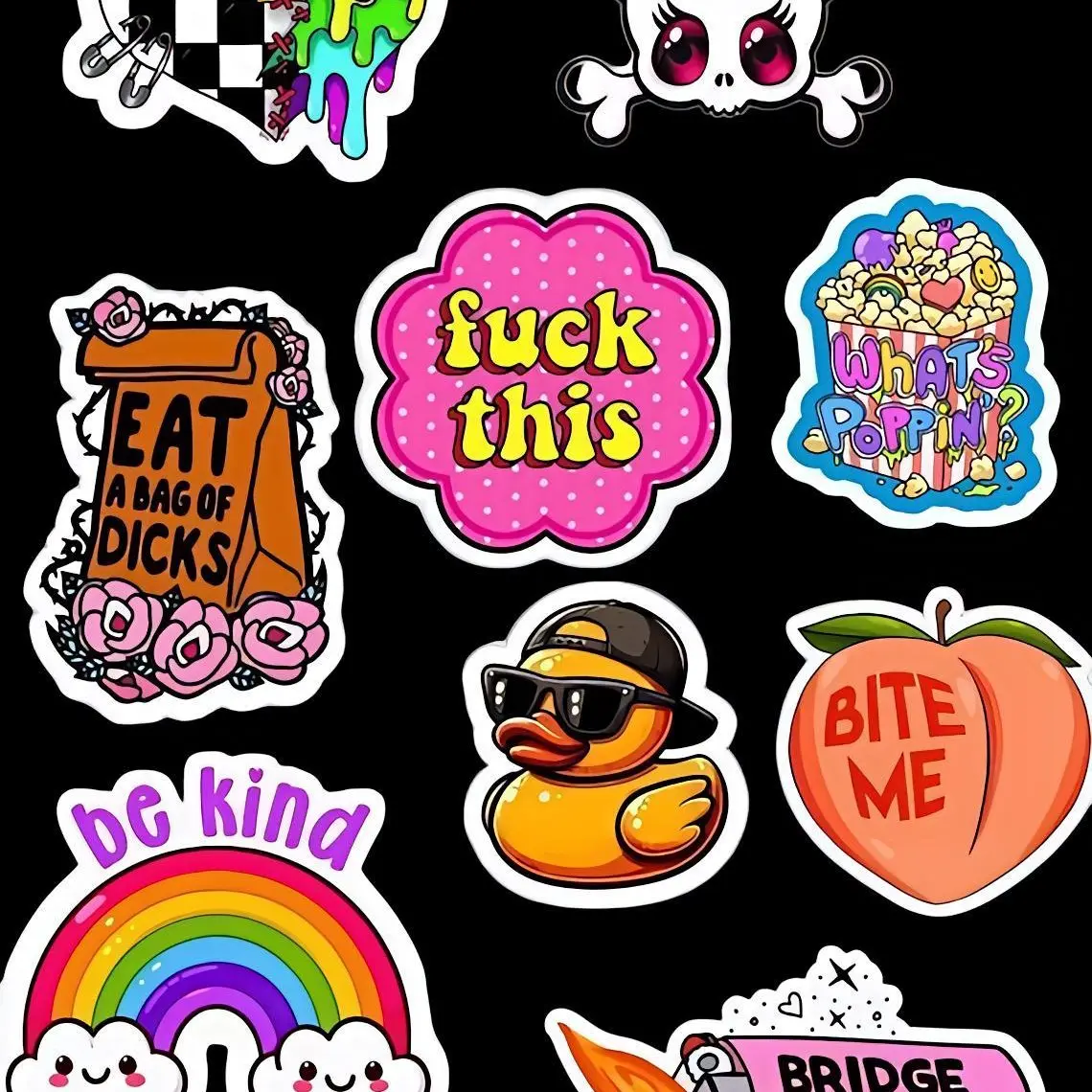 Funny Sarcastic Sticker Pack Chaotic Humor for the Unhinged