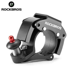 ROCKBROS Hidden Mini Size Cycling Bike Bell - Sturdy, Durable, 100+ dB Clear Long-Sound Ringer for 22.2mm Handlebars, MTB Compatible