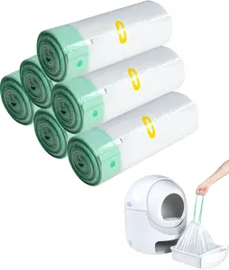 120 Count  Litter Box Liners for Automatic  Litter Box and Litter Box Robot 4/3, Heavy-Duty, Extra Thick, Economy Bulk Pack