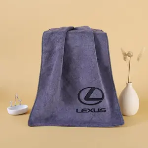 Car Wash Soft Microfiber Towel, Auto Logo Cleaning Drying Rag Cloth, for Lexus Rx330 Is250 Ct200h Es300h Rx350 Is300h Nx300h Rx400h Rx450h Ux250h