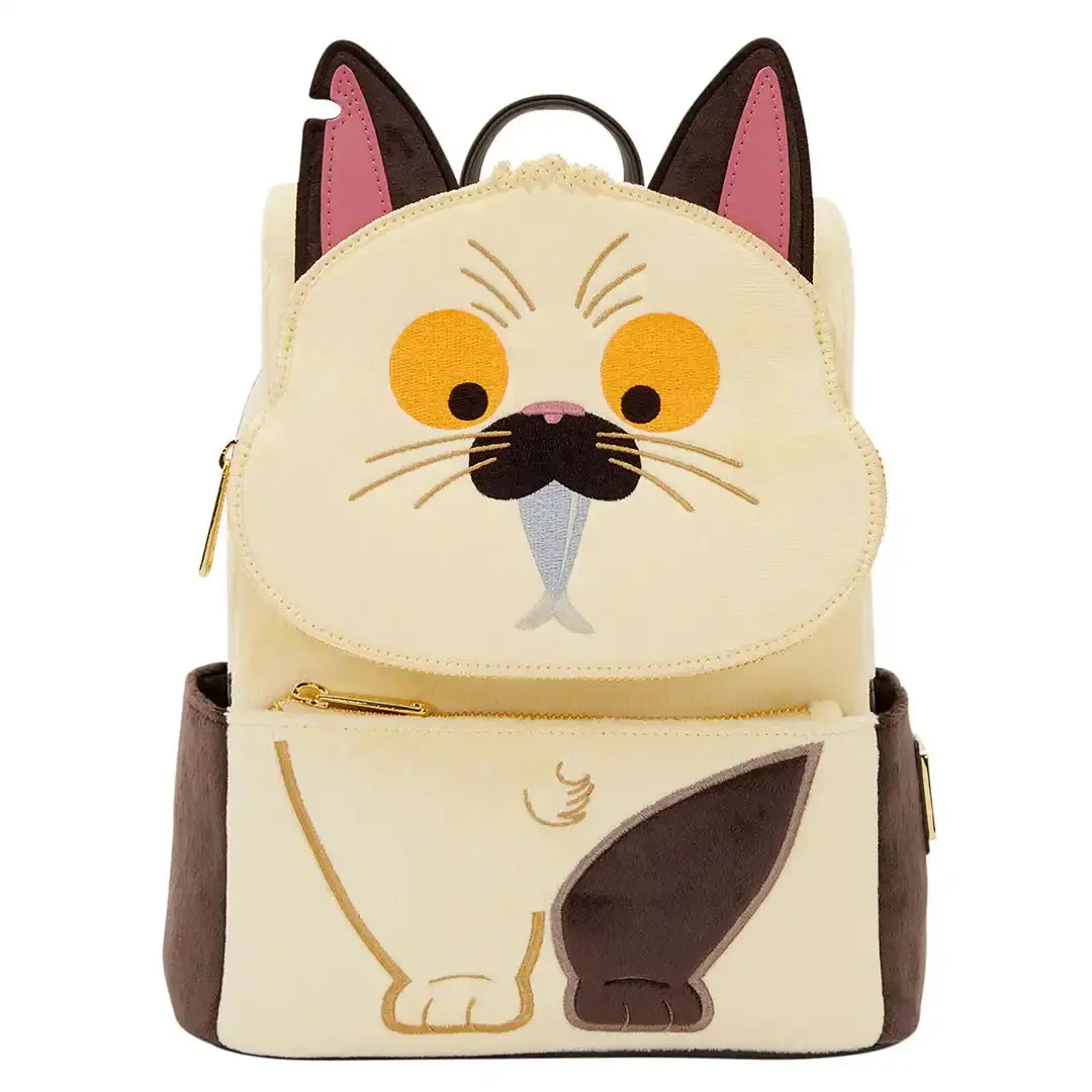 Loungefly Pixar Luca Machiavelli Women's Cosplay Backpack, Faux Fur with Graphic Embroidery, Applique Paws, and Zip Closure, Female, Adults, Campus Life, Everyday Carry, Basic, Adjustable Strap, Edc Gear, Cartoon Character, Casual, Cute, Cute Backpack, Co