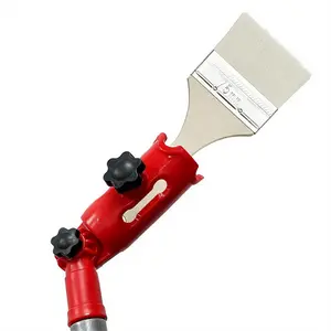 Multi-Angle Paint Brush Extender Red, Paint Edger Tool for High Ceilings, Extension Pole Attachment Holder US