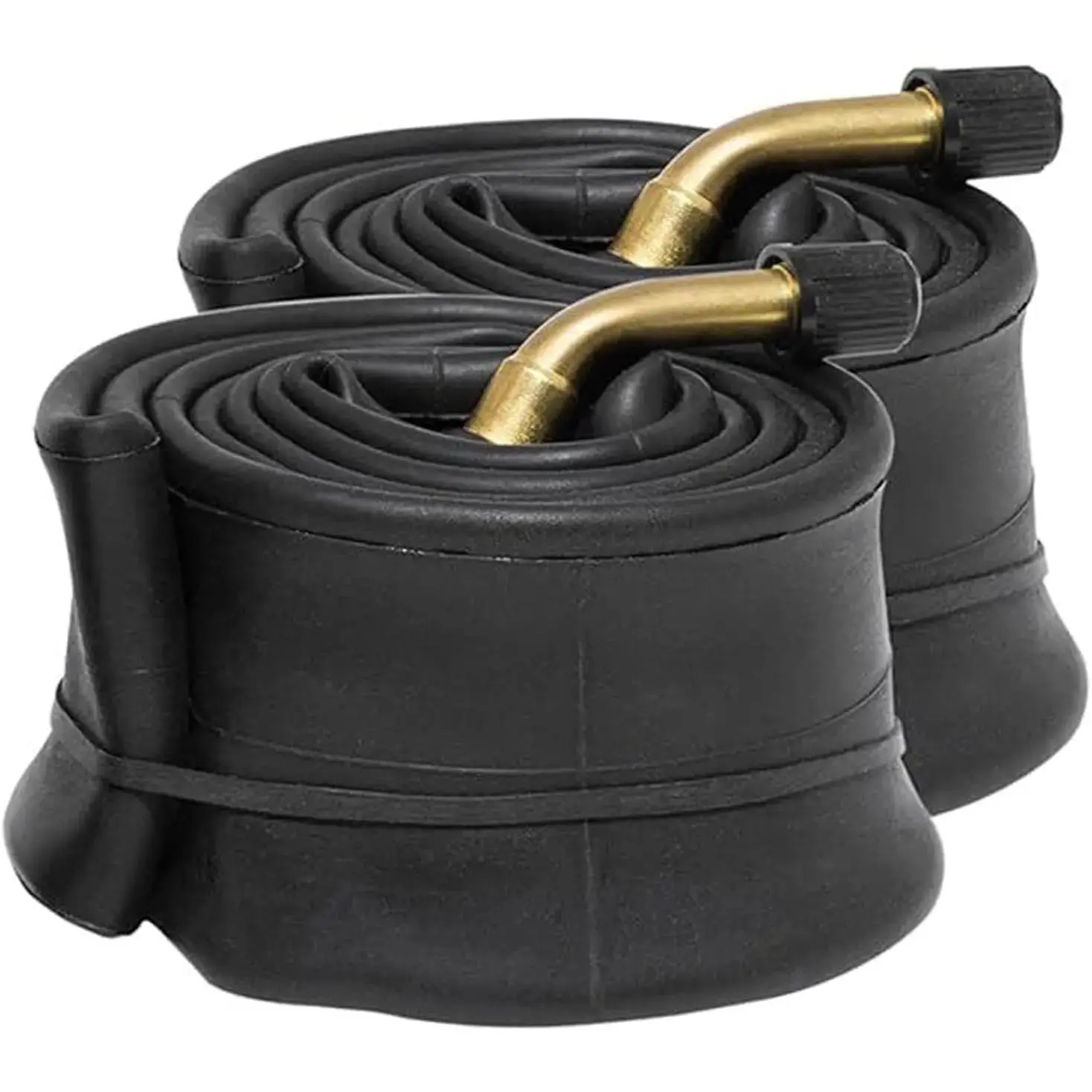 2-Pack 14x2.125 Inner Tubes, Heavy-Duty Butyl Rubber Thick Tube with Angled Valve Stem, Standard Fit Ebike Accessories for Easy Installation and Ebike Repair, Helps Prevent Flats