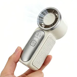 Mini Handheld Fan, Small Purse Fan for Women, Pocket Fan, Makeup Fan, High-Speed Turbo, 6-Gear Adjustable with LED Display, USB Rechargeable, Portable Fan for Travel, Outdoor, Girls   Valentine's Day gift, USB Powered Fan