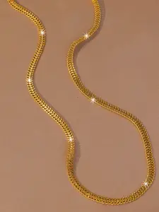 New Fashion Necklace, Dubai Style Copper Plated Jewelry, Women's Pendant, Perfect Gift for Girlfriend, Friends, Valentine's Day, All Seasons, Cuban Link Necklace