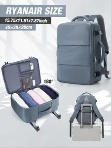 Ryanair Travel Backpack 40x30x20cm,  Under Seat Cabin Bag, Unisex Shoulder Bag, Casual Daily Use, Lightweight Durable, Large Capacity, Portable Travel Bag