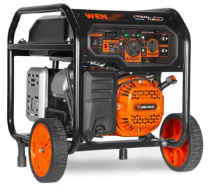 WEN DF5600X 5,600-Watt Dual Fuel Portable Generator with Wheel Kit, Electric Start, and CO Watchdog WEN DF5600X 5,600-Watt Dual Fuel Portable Generator with Wheel Kit, Electric Start, and CO Watchdog