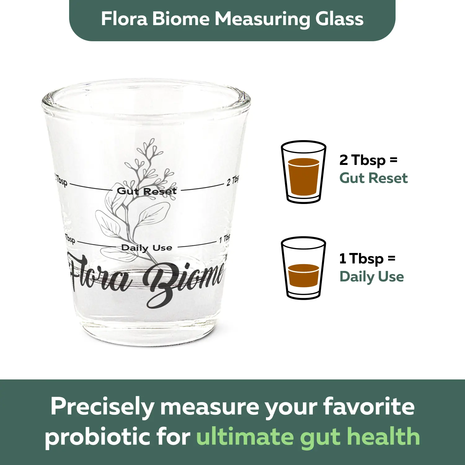 Flora Biome Measuring Shot Glass- Measure in Tablespoons- Easy-To-Read & Measure Kitchen Utensils Flora Biome Measuring Shot Glass- Measure in Tablespoons- Easy-To-Read & Measure Kitchen Utensils