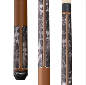 Players Brown Marble with Matte Brown Wrapless Cue