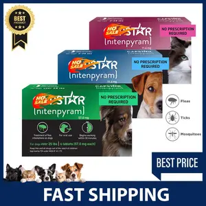 Capstars Oral Flea Defense & Treatment Tablets for Pets, Quick Support for Cats, Small Dogs or Large Dogs, Choose One Variant