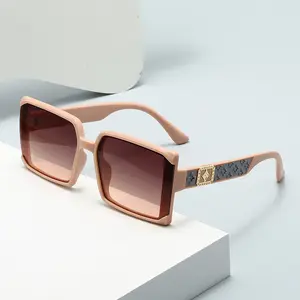 2025 New Men's Box Sunglasses, European and American Fashion Versatile Round Face Sunglasses, Female Trendy Personalized Retro Glasses