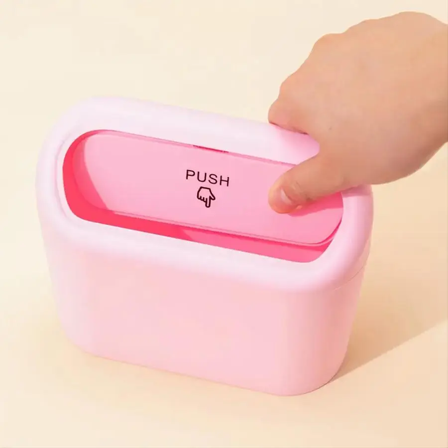 Mini Compact Flip-top Car Trash Can, Car Door Hanging Trash Can, Portable Car Interior Storage Box, Universal Car Interior Accessories