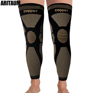 ARITAUM1 pair Full Leg Sleeves Long Compression Leg Sleeve Knee Sleeves Protect Leg, for Man Women Basketball,  Cycling Sport