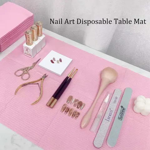 20pcs Waterproof Foldable Nail Cleaning Pads, 3-Layer Disposable Manicure Tools, Perfect for Nail Art Salon and Tattoo Removal, Nail Polish Removers