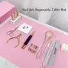 20pcs Waterproof Foldable Nail Cleaning Pads, 3-Layer Disposable Manicure Tools, Perfect for Nail Art Salon and Tattoo Removal, Nail Polish Removers