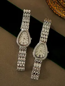 Women's Elegant Rhinestone Decorated Quartz Watch, Fashionable Oval Dial Stainless Steel Strap Watch for Women & Girls, Trendy All-match Watch for Birthday Gift, Rhinestone Watches, Quartz Wristwatches