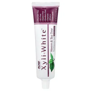 NOW Foods Solutions, XyliWhite™ Toothpaste Gel, Neem & Tea Tree, Mint, 6.4 oz (181 g)