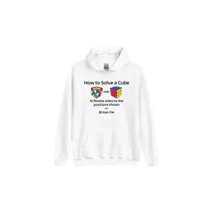 How to Solve a Rubik's Cube Hoodie (Light)