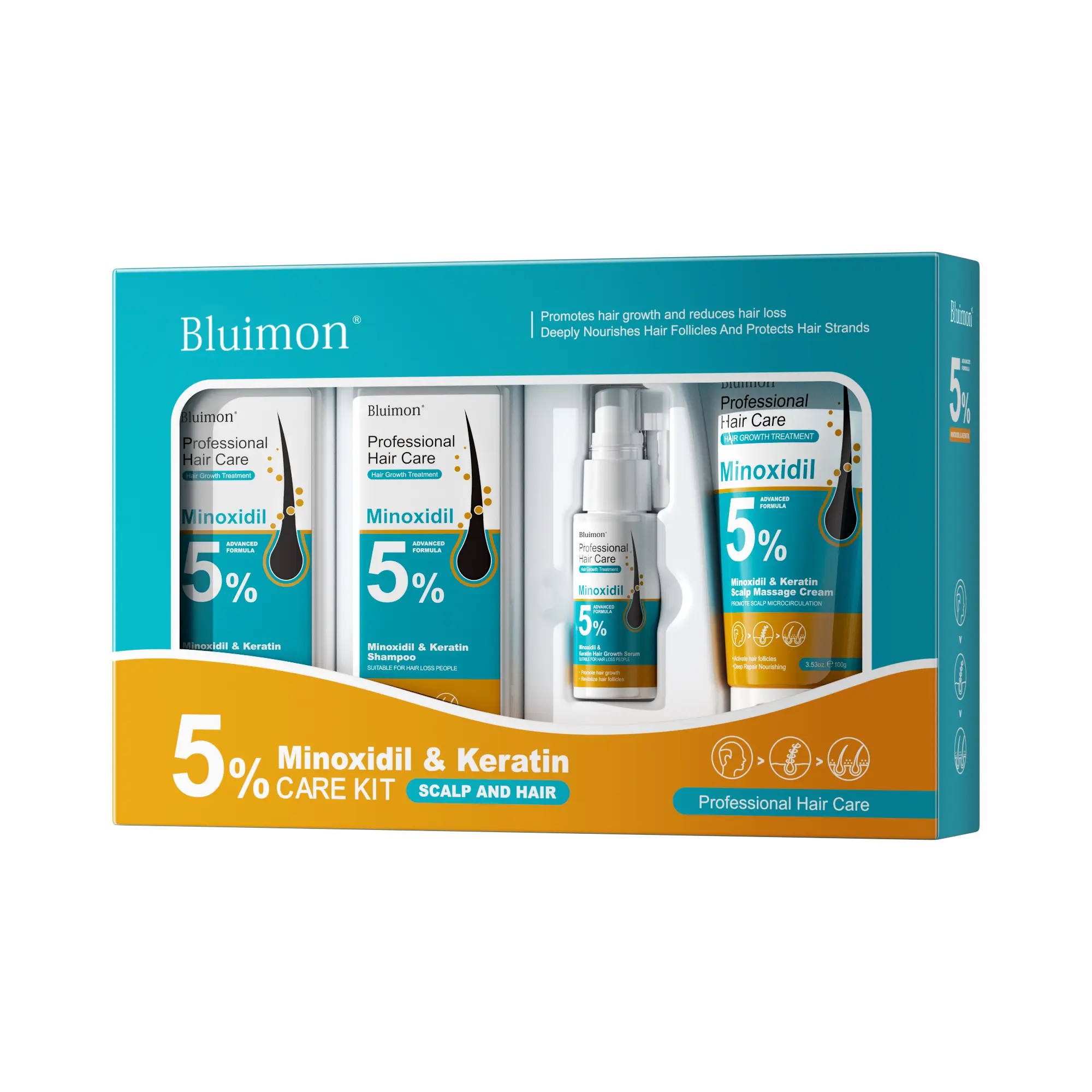 Hair Growth Set | Hair Serum / Shampoo / Conditioner / Scalp Massage Balm