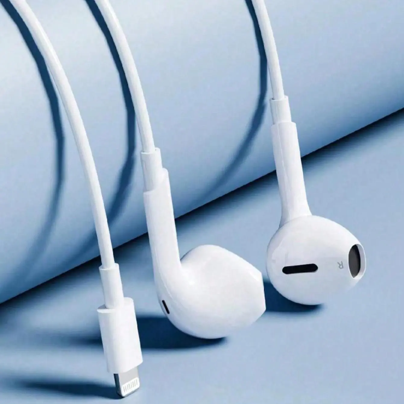 Lightning Wired In-Ear Earphones for Apple, Hi-Fi Stereo Sound with Mic and Volume Control, Compatible with iPhone and iPad; Includes USB-C Jack Adapters for Android Compatibility In Ear Headphones