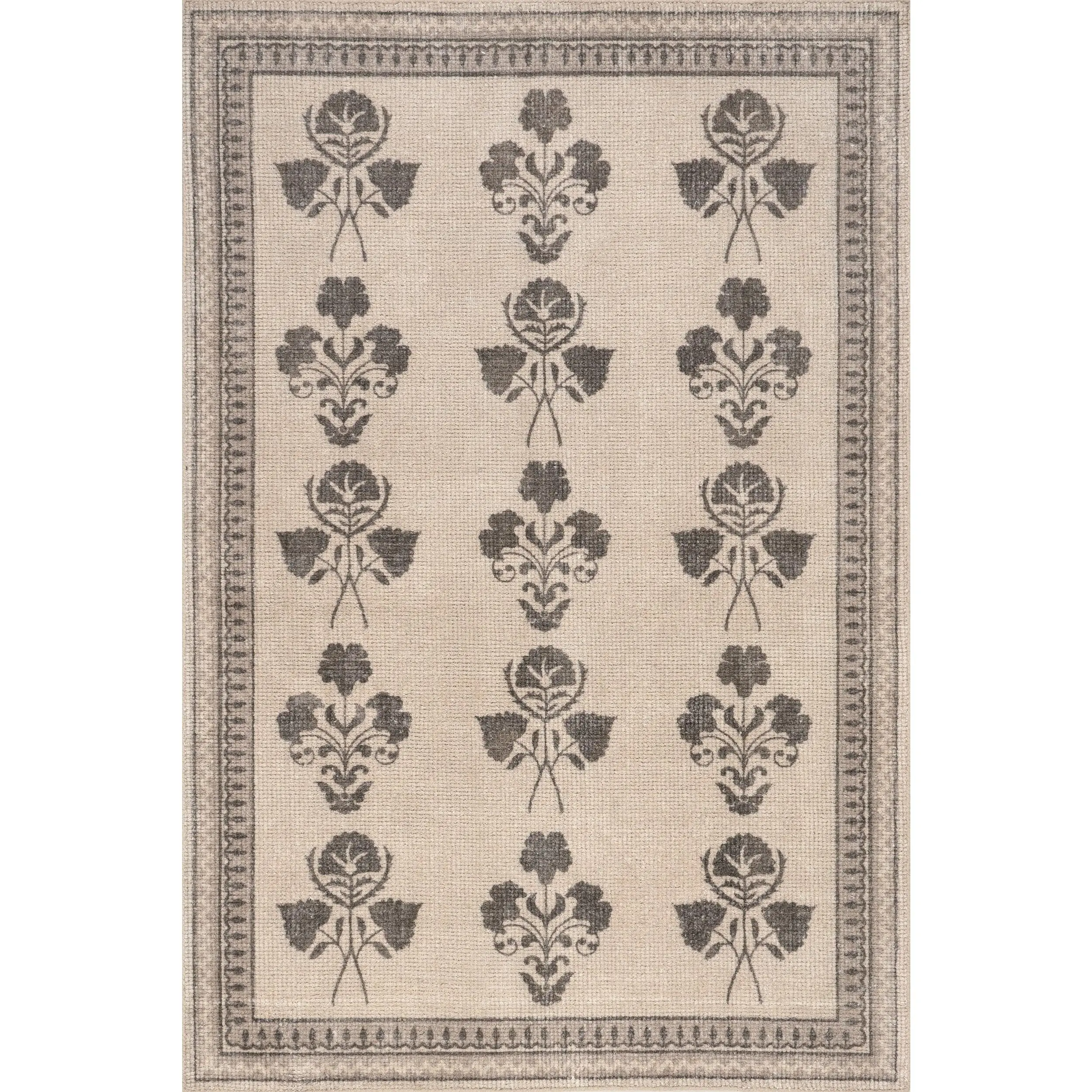 Padma Lakshmi Floris Hand-Tufted Floral Wool-Blend Rug