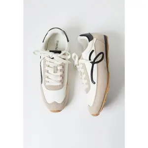 JUST FAB Women's Retro Suede Sneakers - Adjustable Lace-Up Low-Top Casual Sports Footwear for Everyday & Travel,summerwins
