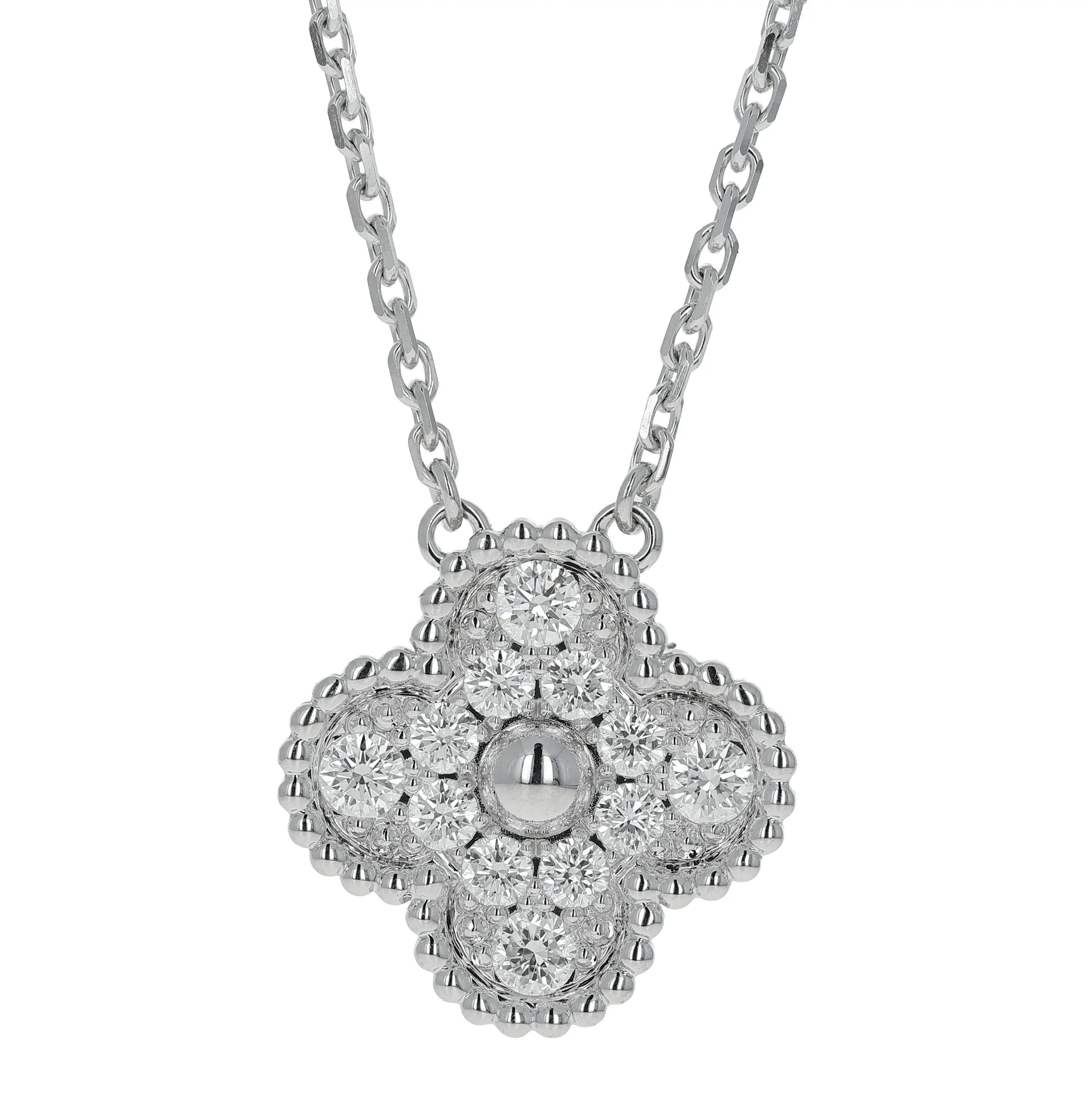 Pre-owned Van Cleef & Arpels Vintage Alhambra Pendant Necklace
