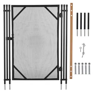 Pool Fence 4 Ft x 108 Ft | 320GSM Mesh | Stainless Steel Frame | Inground & Above Ground Pool Safety Fence | Black