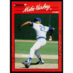 Mike Harkey 1990 Donruss #522 Chicago Cubs