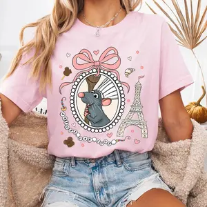 Coquette Remy Ratatouille Paris Tee | Oversized Retro Coquette Graphic Shirt