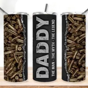 Daddy | 20oz sublimation transfer print out (TRANSFER ONLY, NOT A FINISHED TUMBLER)