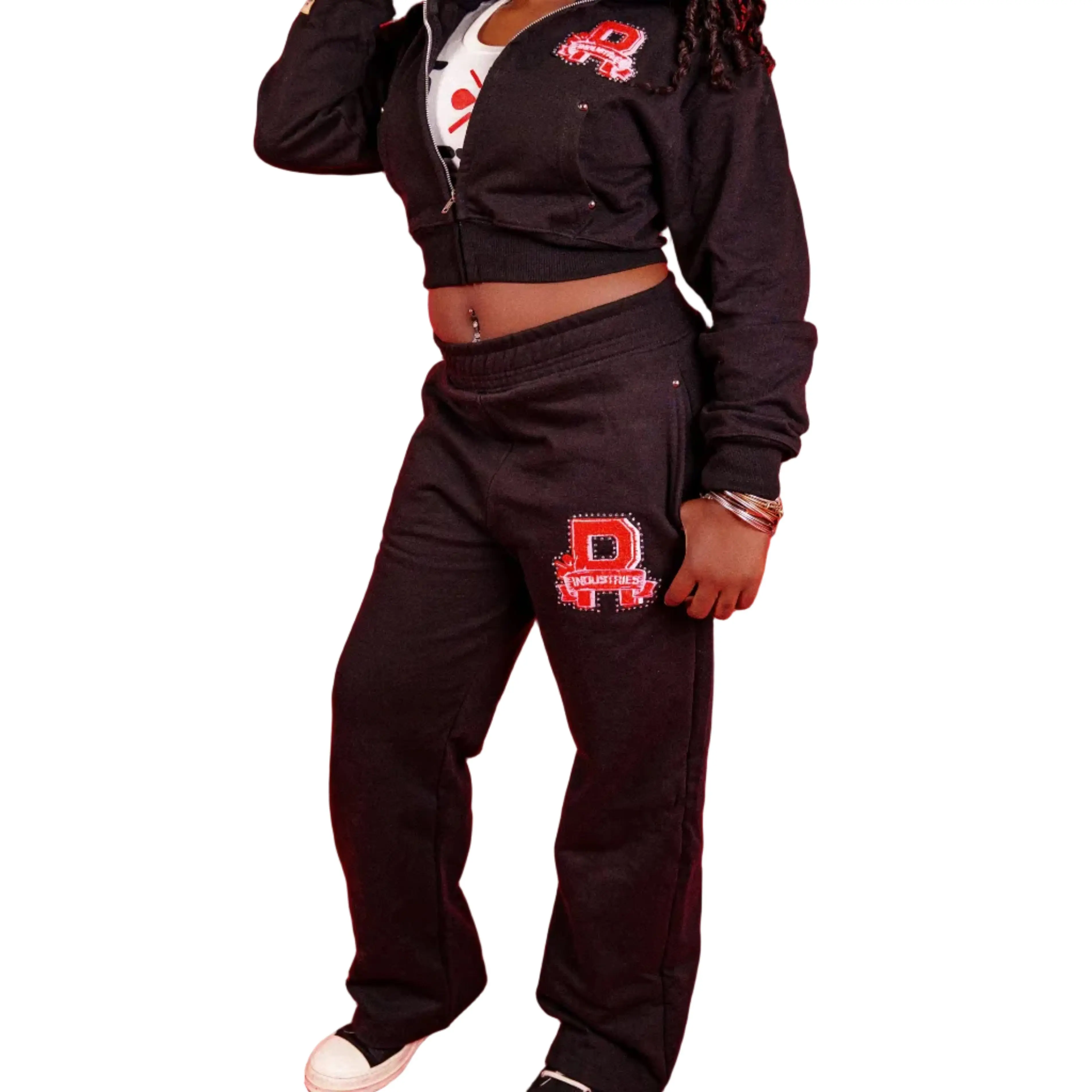 "REIGN PATCH" SWEATPANTS - BLACK