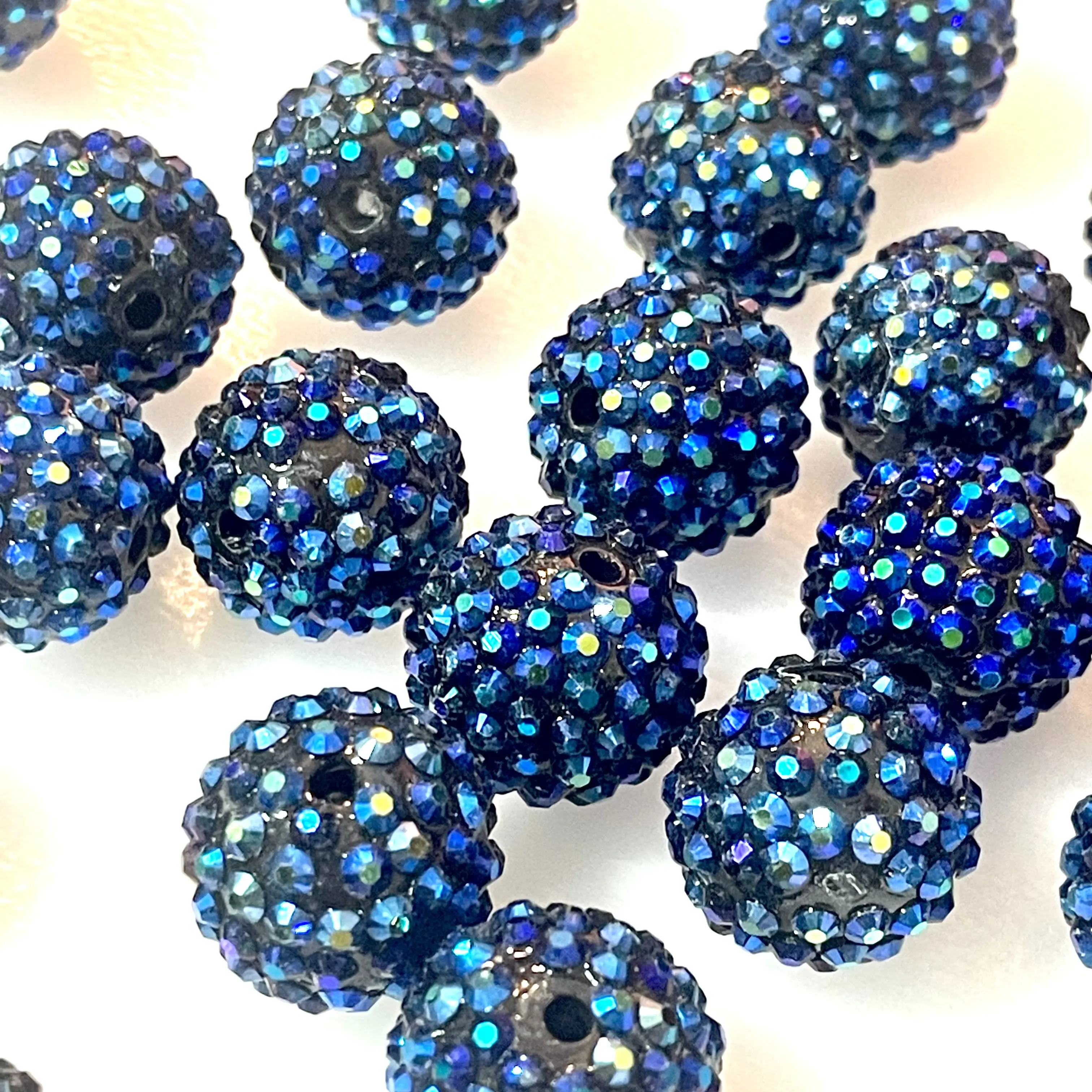 Below The Sea 20mm Rhinestone Beads  Diy Jewelry Making Fancy Beaded Pen Supplies