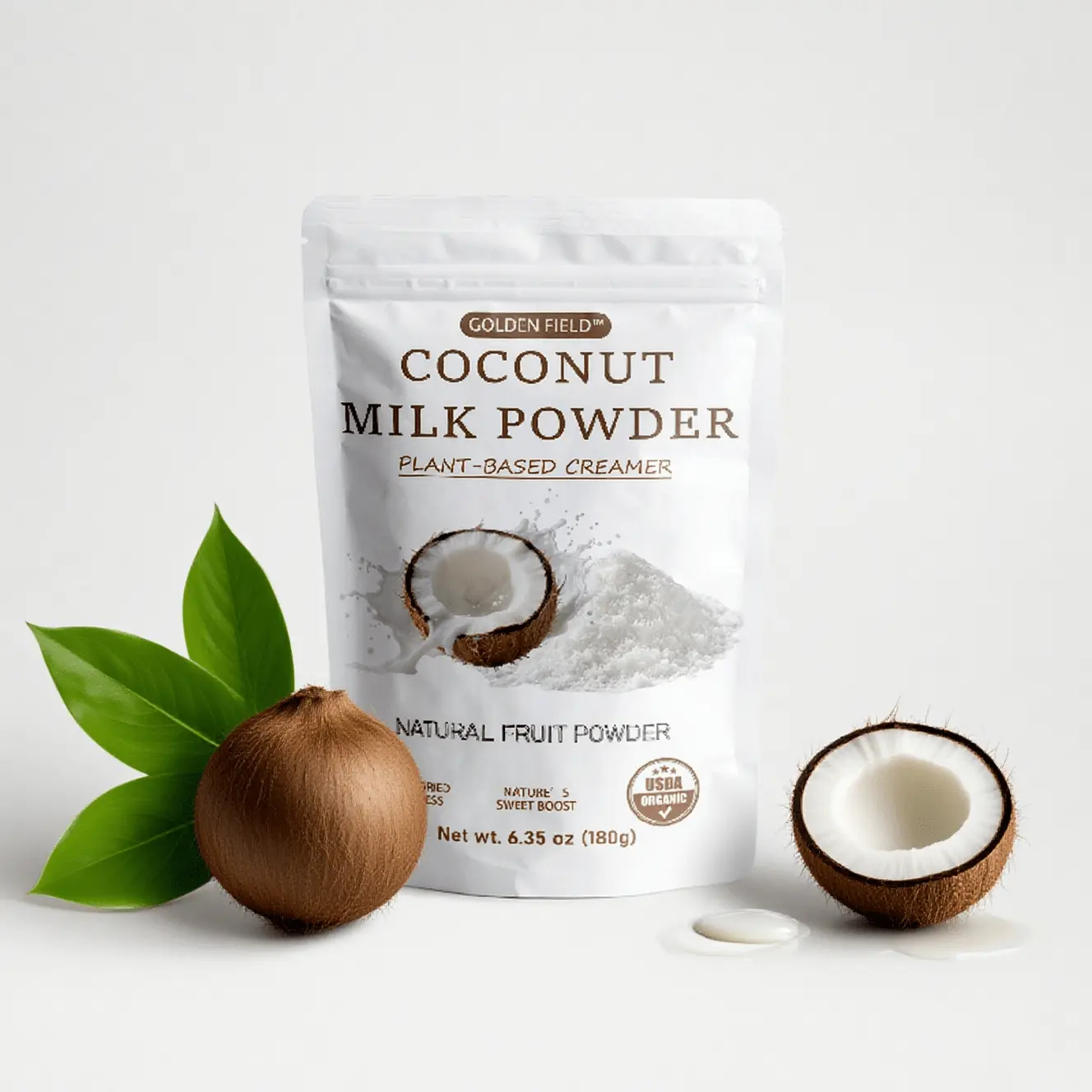 GOLDEN FIELD Coconut Milk Powder – 6.35 oz – Rich, Creamy, and Versatile for Cooking, Baking, and Beverages