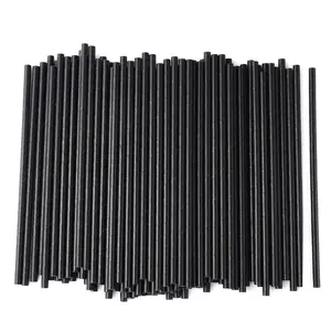 100/200 Disposable Paper Straws, Thickened Design for Durability, Ideal for Parties, Weddings, Cocktails, Juices, Coffee