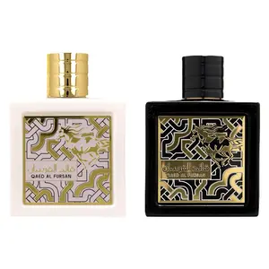 Lattafa Qaed Al Fursan 2 Piece Bundle (Qaed Al Fursan Eau de Parfum Spray, 3.04 Ounce & Qaed Al Fursan Unlimited Eau de Parfum Spray)