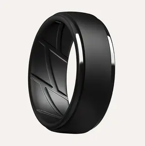 Silicone Rings – 1 Pack, Waterproof, Breathable & Flexible – Unisex, Color Black, Dersa