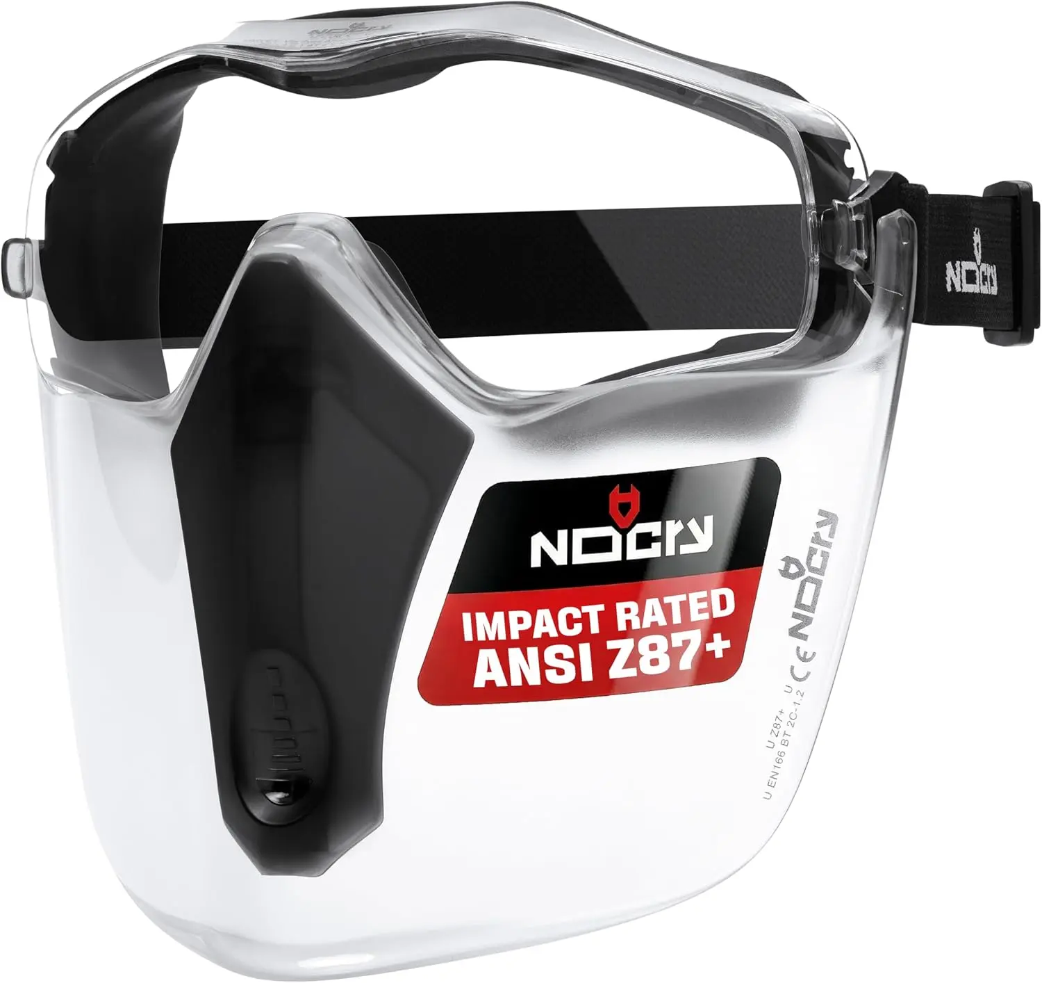 ANSI Z87.1 Certified Full Face Shield Mask - Premium Anti-Fog Lens, Anti-Scratch Technology, Secure Strap, Extreme Impact Resistance for Grinding Work