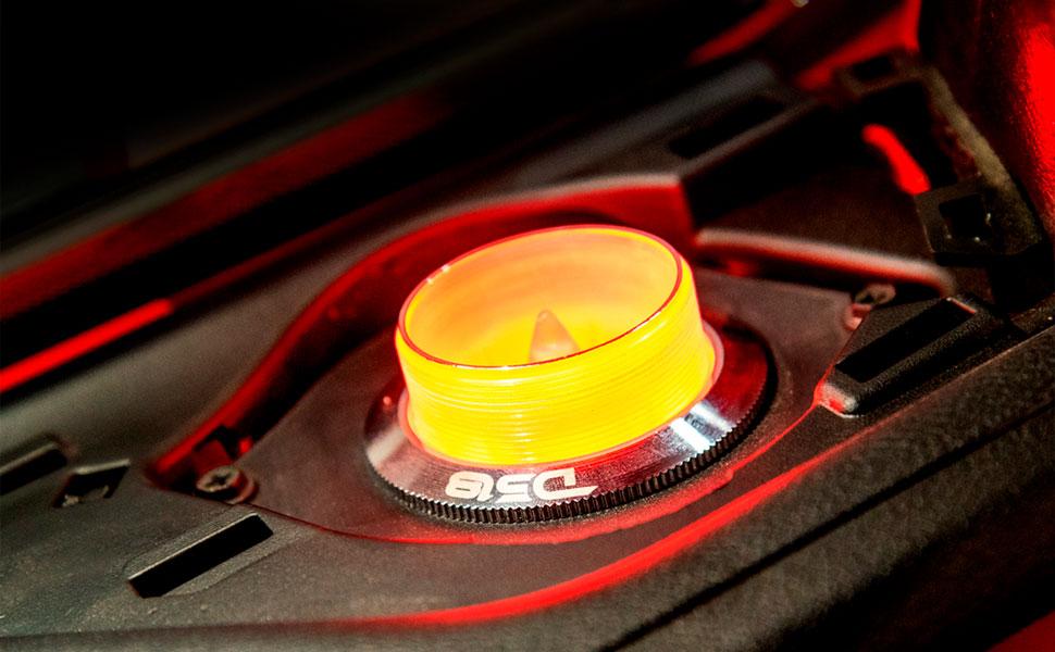 2.3" Neodymium Super Bullet Tweeter 1" Titanium Voice Coil with RGB LED Lights