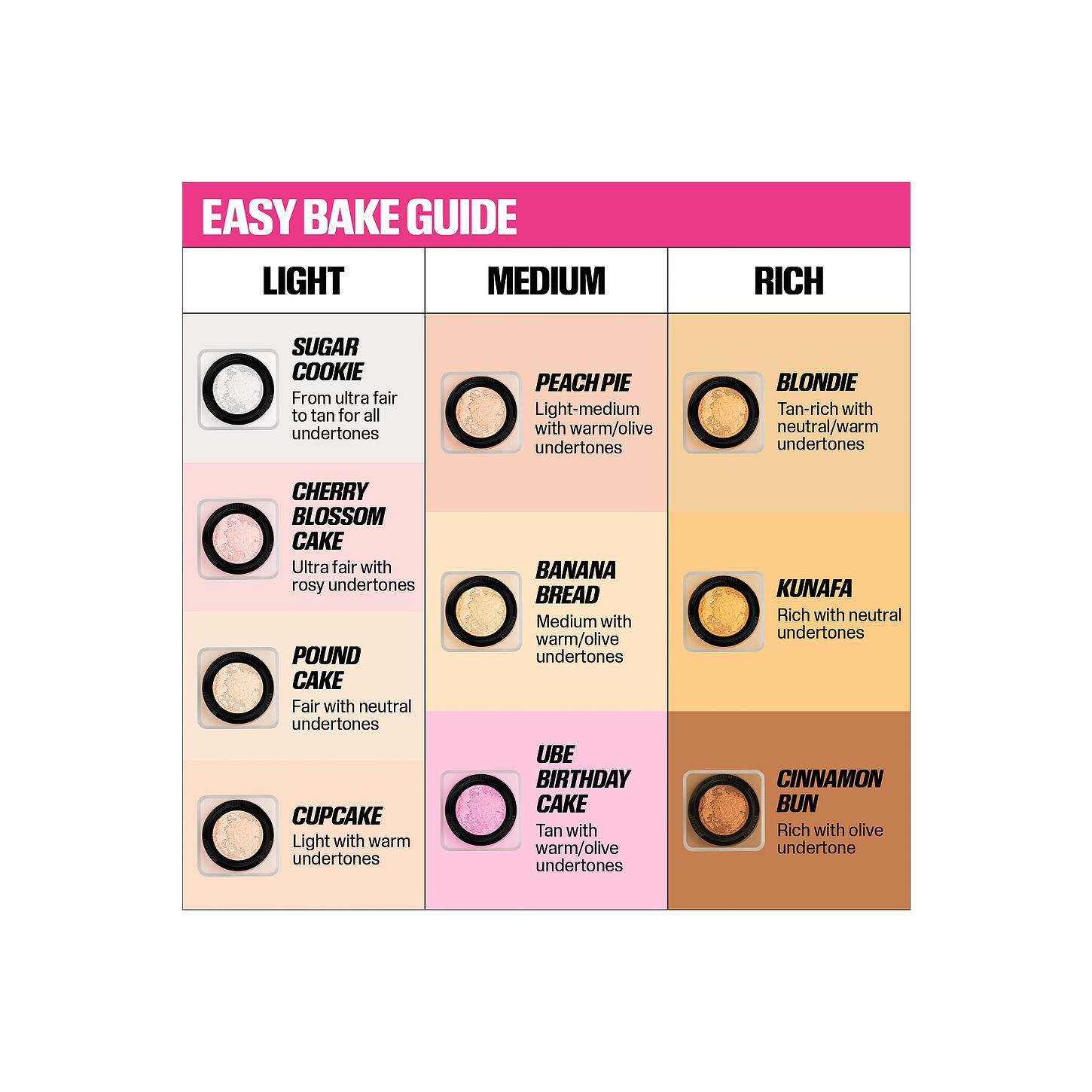 Huda Beauty Easy Bake Loose Powder in Pound Cake